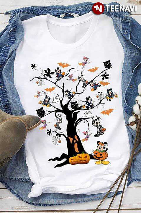 Halloween Tree Mickey Mouse T-Shirt