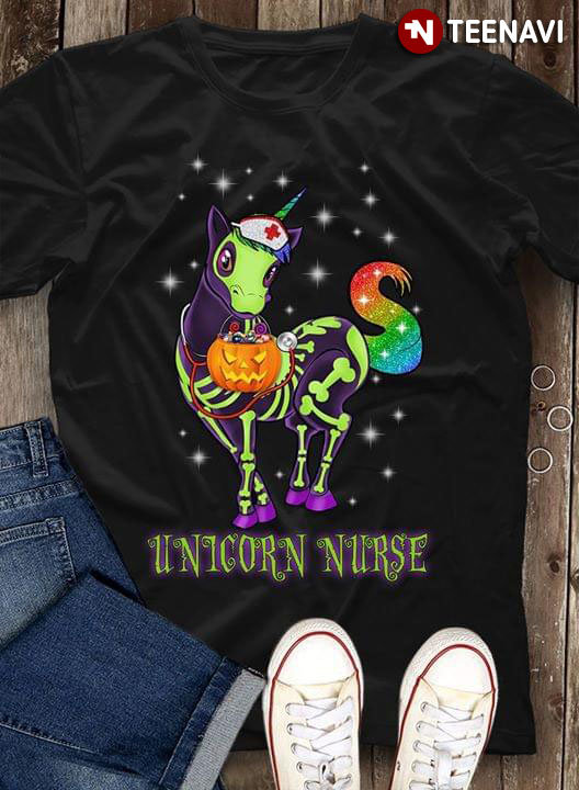 Unicorn Nurse Halloween T-Shirt