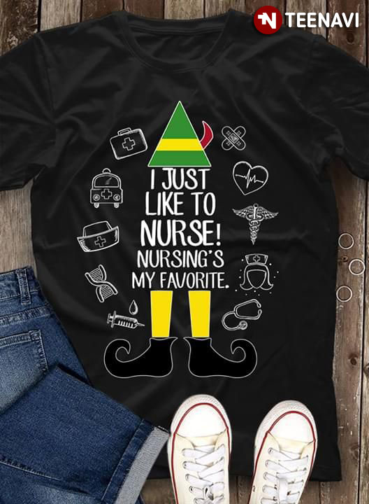 I Just Like To Nurse Nursing's My Favorite Christmas