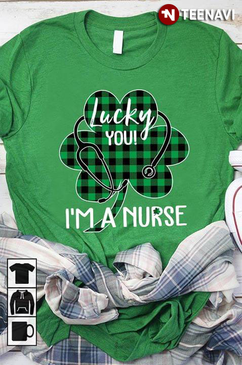 Lucky You I'm A Nurse Clover Leaf Stethoscope