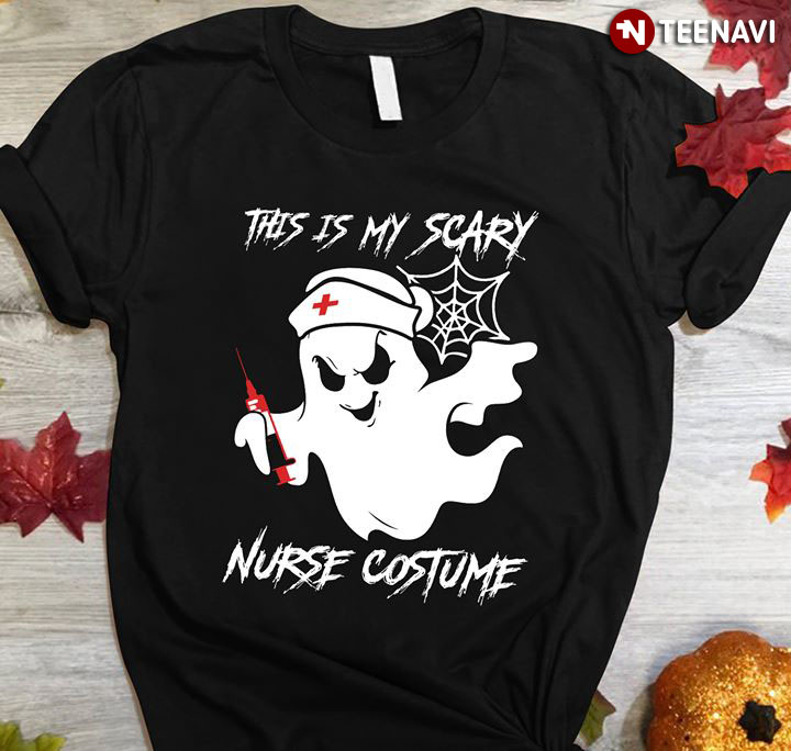 Halloween Boo This Is My  Scary Nurse Costume T-Shirt