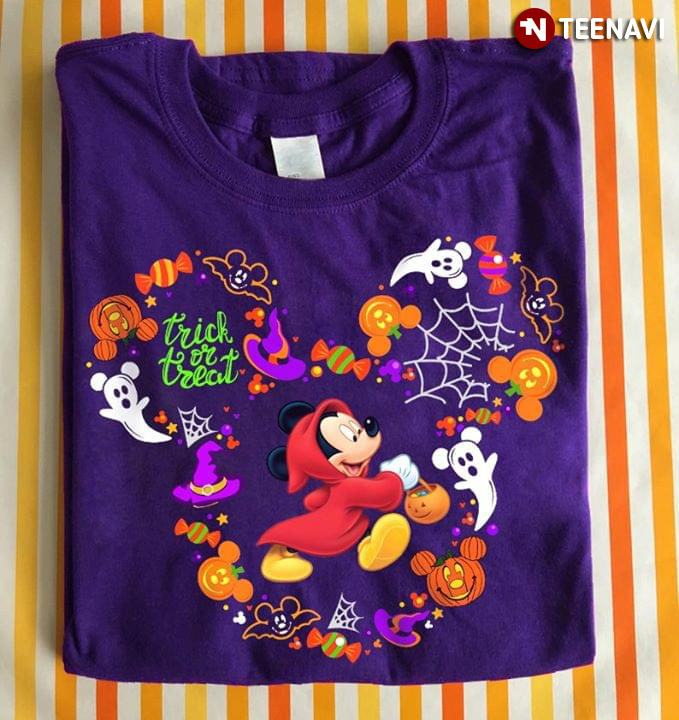 Mickey Mouse Halloween Trick Or Treat T-Shirt