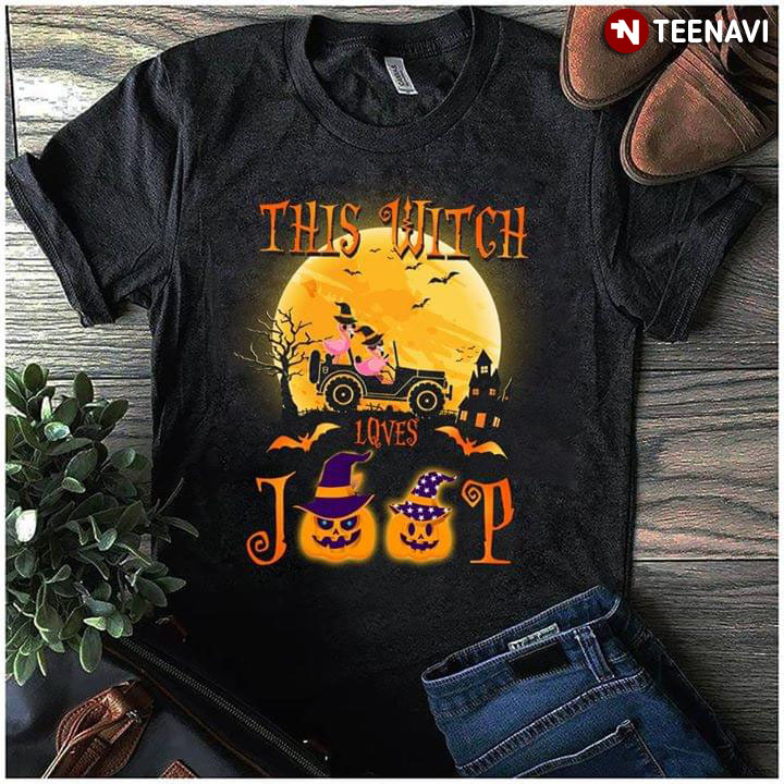 This Witch Loves Jeep Halloween T-Shirt