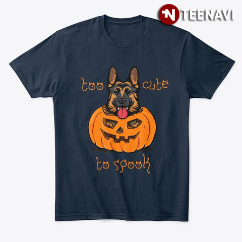 Too Cute To Spook King Shepherd Pumpkin Halloween