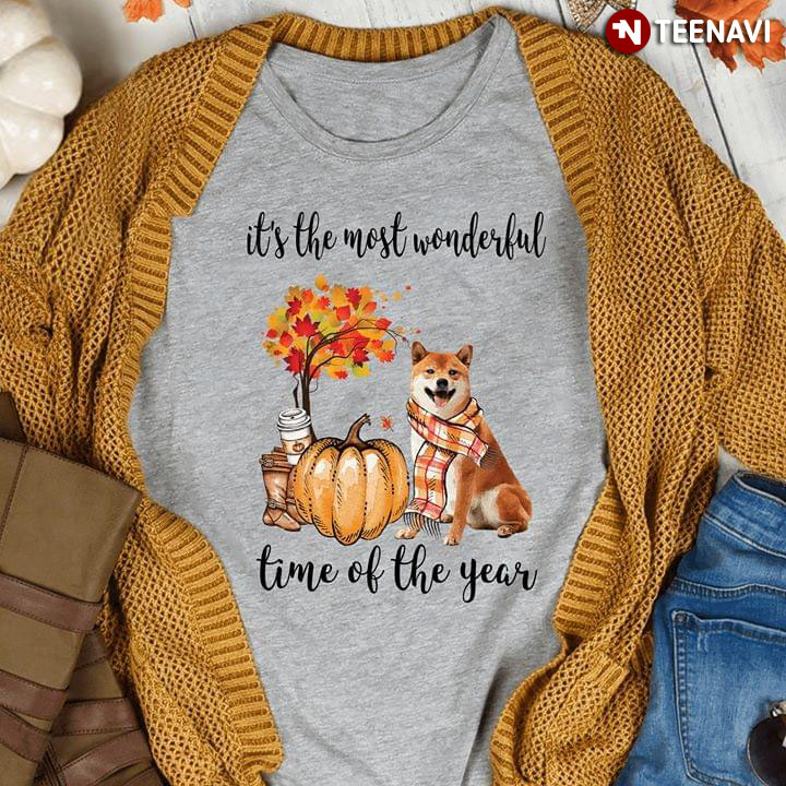 Shiba Inu Fall It's The Most Wonderful Time Of The Year