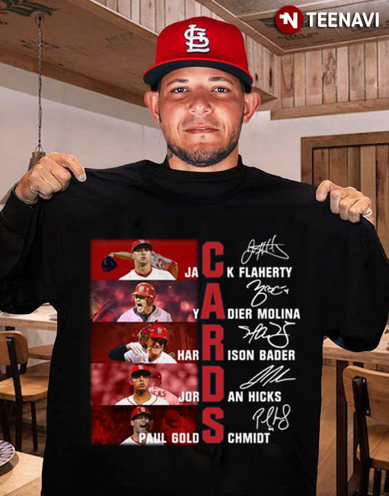 St. Louis Cardinals Baseball Members Signatures T-Shirt - TeeNavi