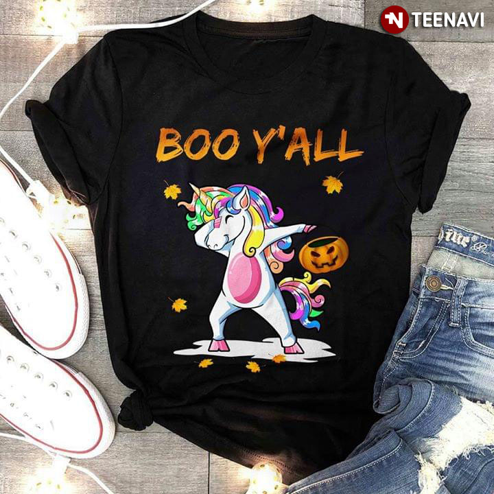 Dabbing Unicorn Boo Y'All Halloween