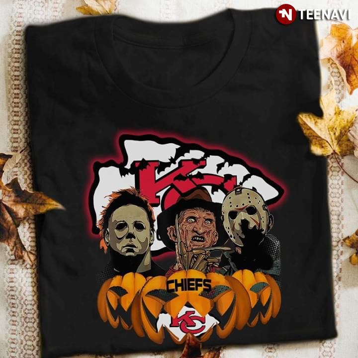 Halloween Pumpkins Michael Myers Freddy Krueger And Jason Voorhees Kansas City Chiefs