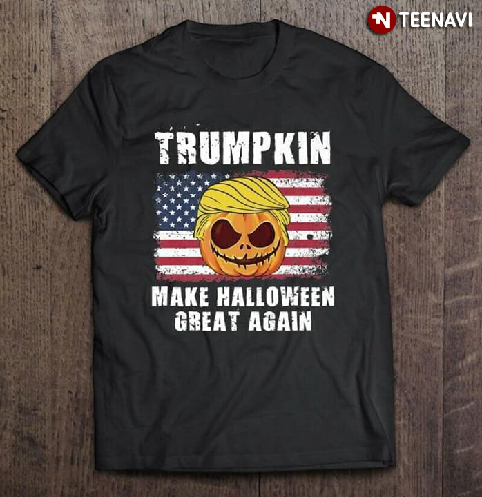 Trumpkin Make Halloween Great Again American Flag
