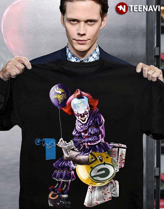 Pennywise Minnesota Vikings Green Bay Packers Detroit Lion Toilet