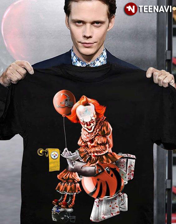 Pennywise Cleveland Browns Cincinnati Bengals Pittsburgh Steelers Baltimore Ravens Toilet
