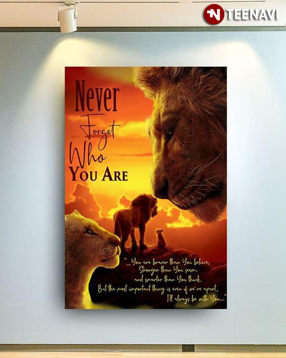Disney The Lion King Simba Never Forget Who You Are