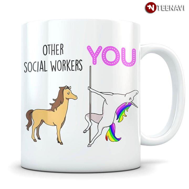 Funny Horse & Unicorn Dancing Other Social Workers You
