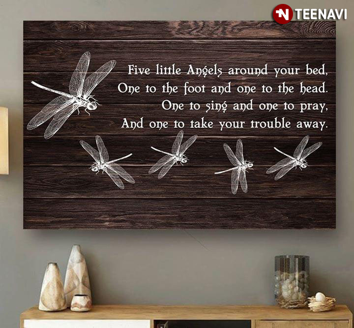 Dragonflies Five Little Angels Around Your Bed