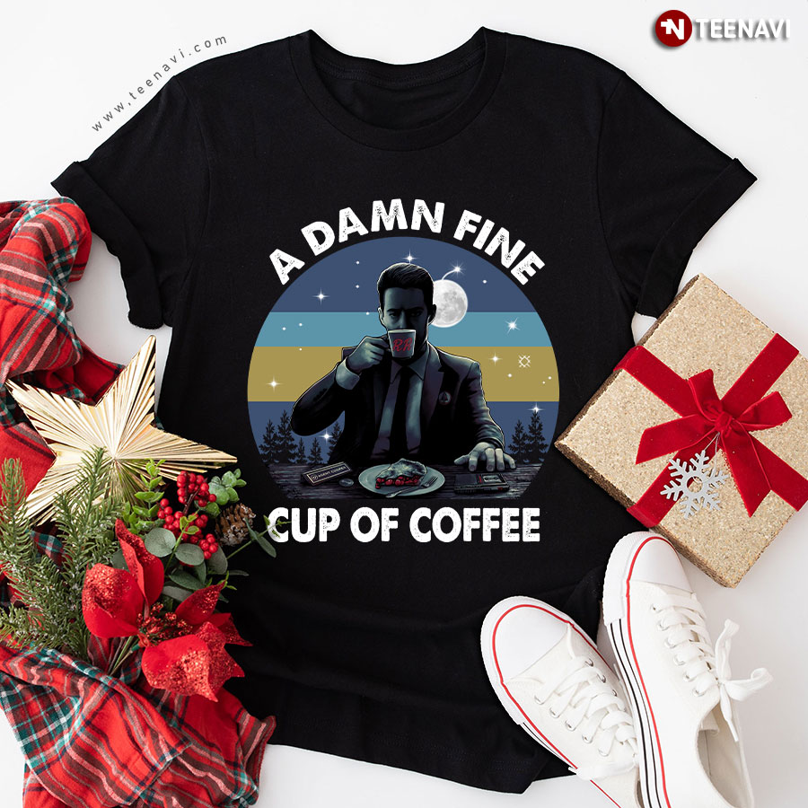 Twin Peaks Dale Cooper A Damn Fine Cup Of Coffee T-Shirt