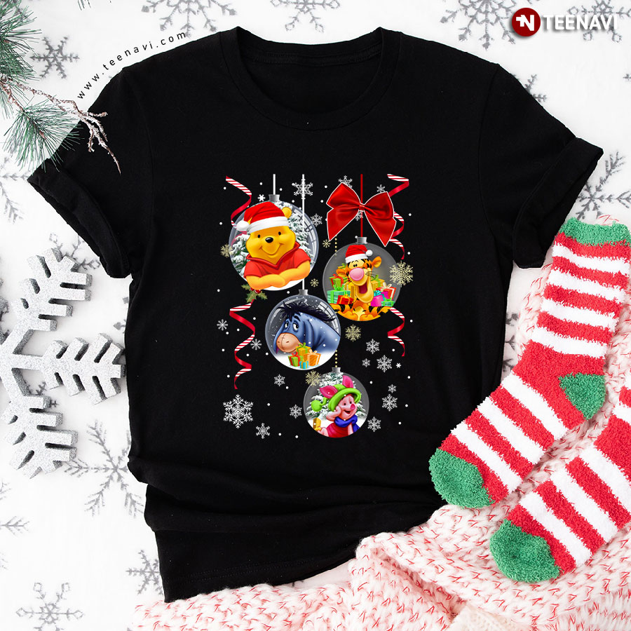 Winnie-the-Pooh In Bubbles Christmas Ornament T-Shirt