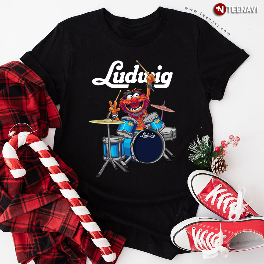 The Muppet Show Animal Playing Ludwig Drums T-Shirt