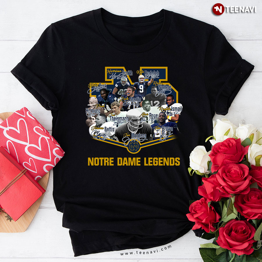 Notre Dame Fighting Irish Football Legends T-Shirt