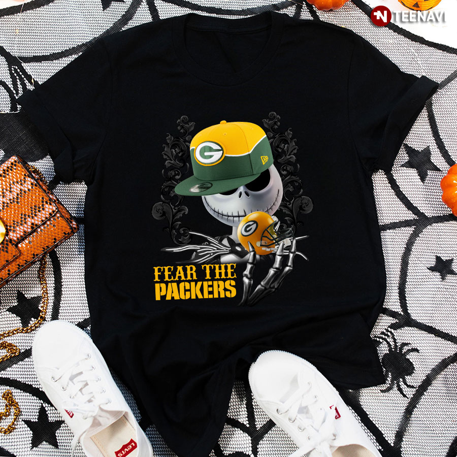 Jack Skellington Fear The Green Bay Packers T-Shirt