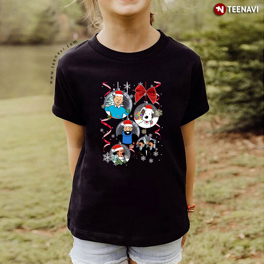 The Adventures Of Tintin In Christmas Ornament T-Shirt