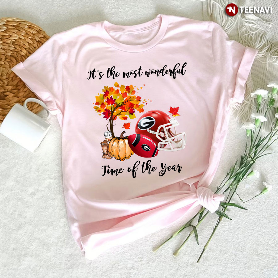 It's The Most Wonderful Time Of The Year Halloween Georgia Bulldogs T-Shirt - Unisex Tee