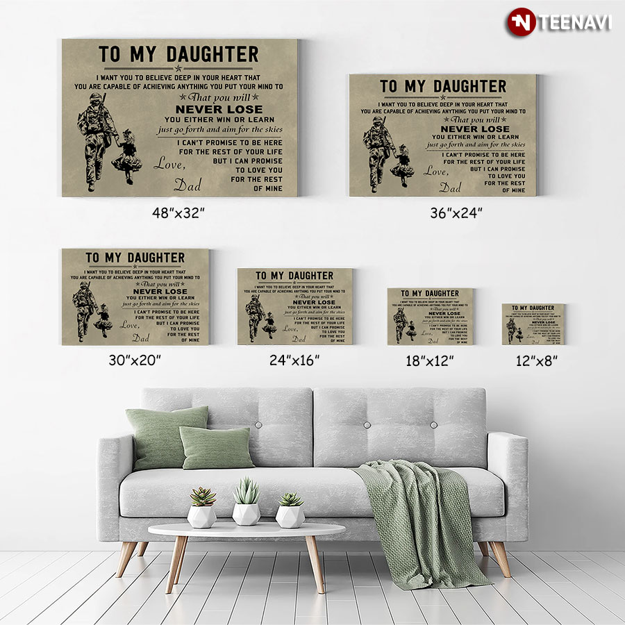 Soldier To My Daughter I Want You To Believe Deep In Your Heart That