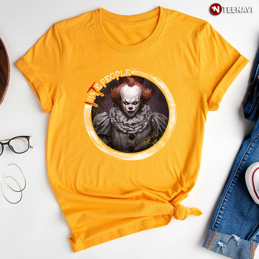 Pennywise IT I Hate People T-Shirt - Unisex Tee