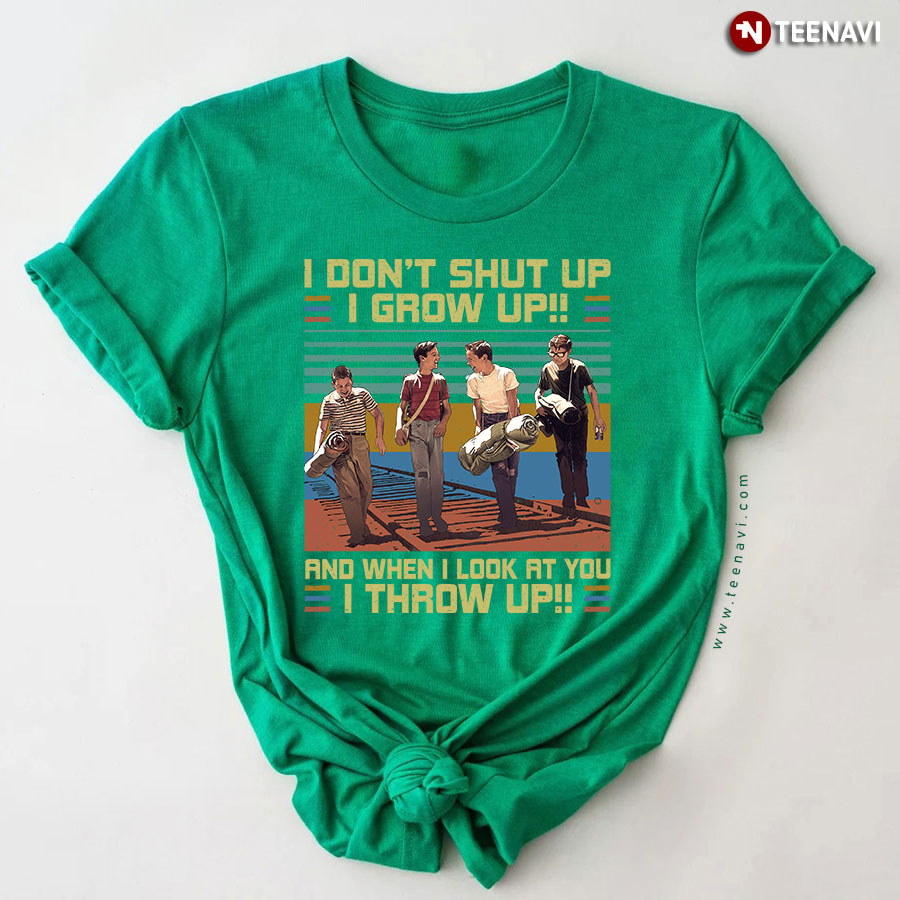 T-Shirt Donna My Icon 'Stand By I Don't Shut Up I Grow Up Throw Up' - Design Originale, Film Drama, Cotone, Idea Regalo Divertente