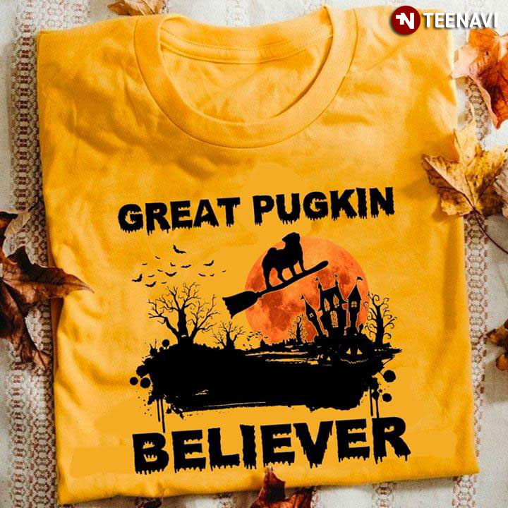 Great Pugkin Believer Halloween Pug