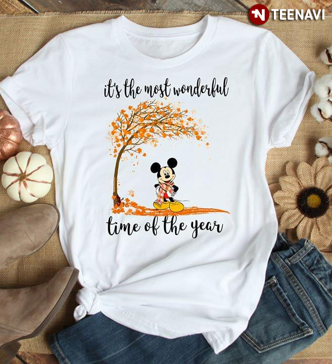 Mickey Mouse Fall It's The Most Wonderful Time Of The Years