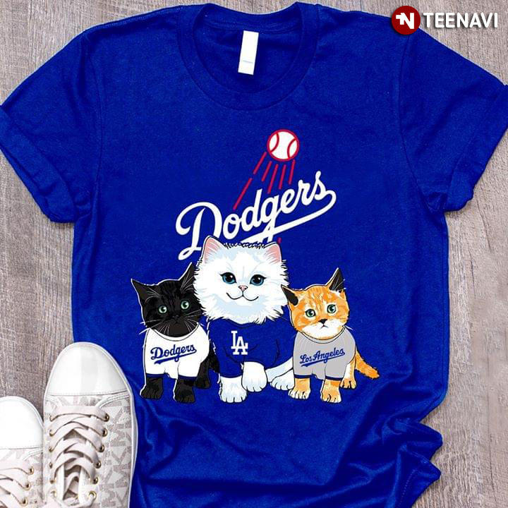 Los Angeles Dodgers Cats T-Shirt - TeeNavi