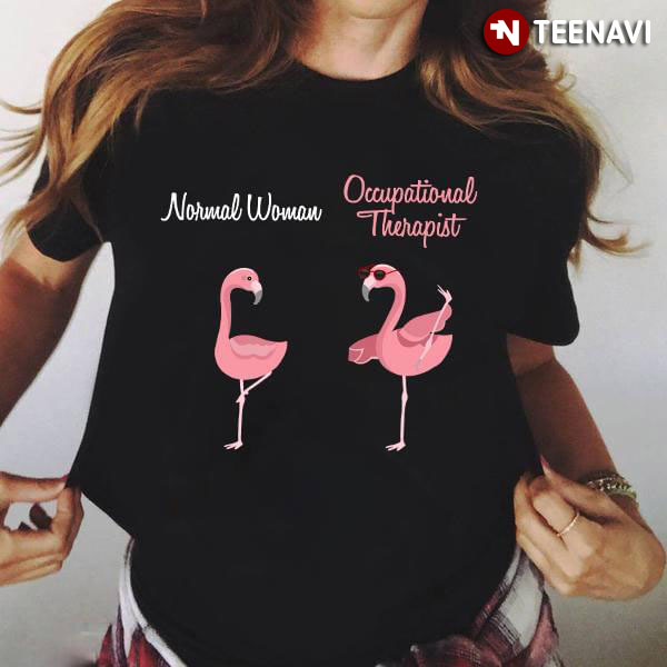 Normal Woman And Occupational Therapist Flamingo