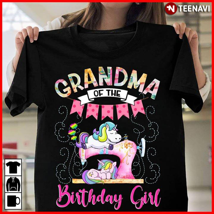 Unicorn Grandma Of The Birthday Girl Quilting