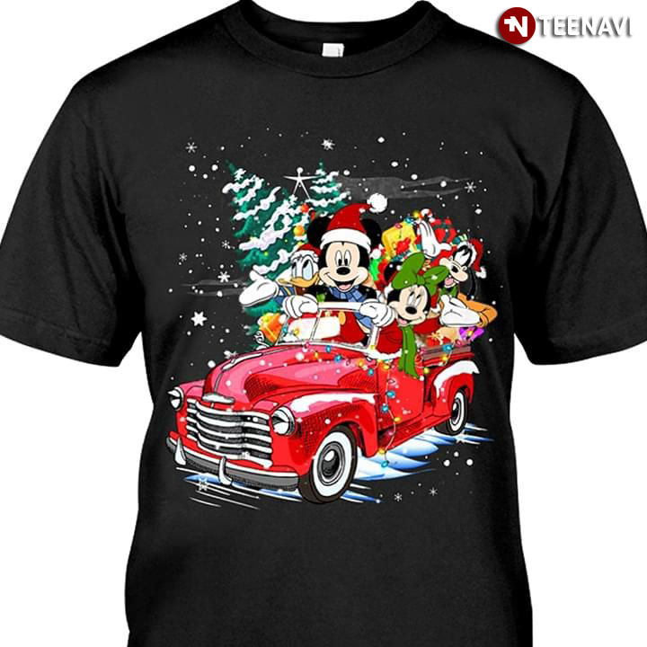 Disney Mickey Mouse And Friends On Car Christmas