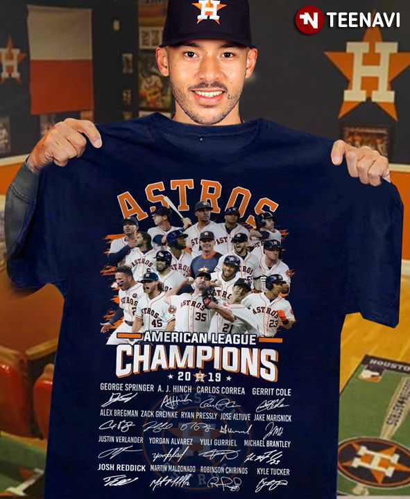 Houston Astros American League Champions 2019 Signatures