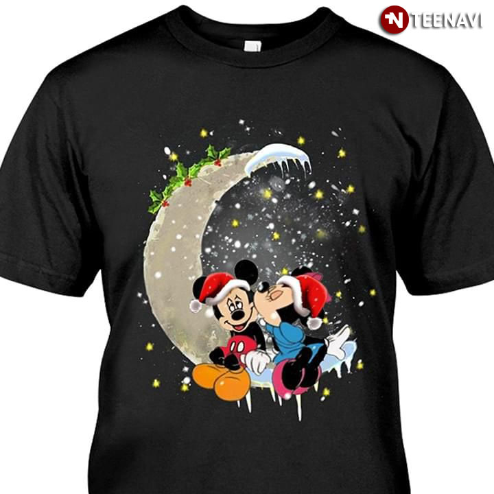 Disney Mickey And Minnie Mouse Moon Christmas
