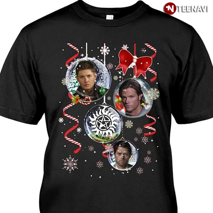 Supernatural In Bubbles Christmas Ornament