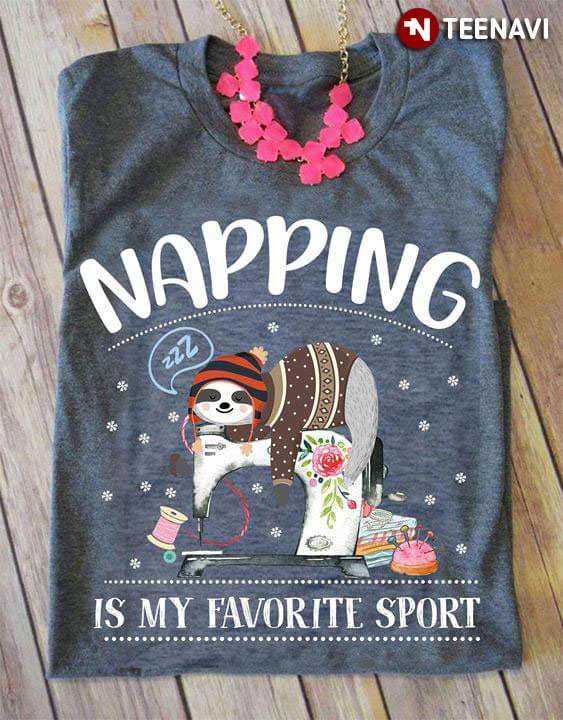 Sloth Quilting Napping Is My Favorite Sport
