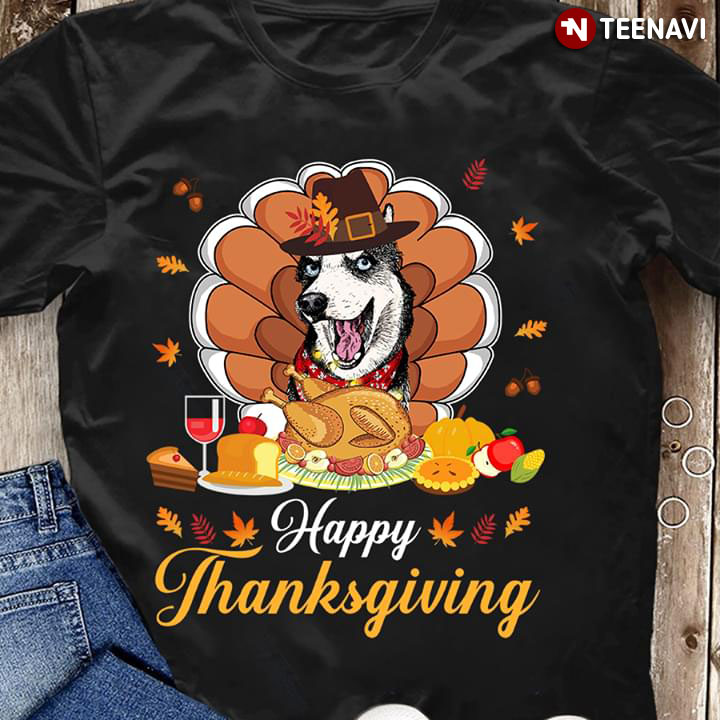 Husky Sibir Happy Thanksgiving