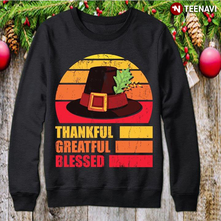 Thankful Grateful Blessed Thanksgiving Hat