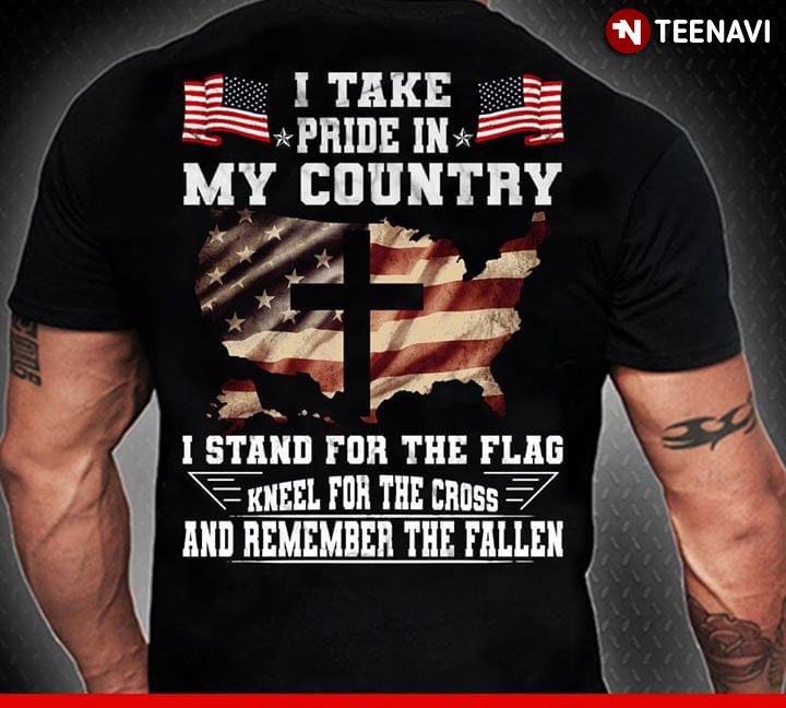 I Stand for The Flag I Kneel for The Cross T-Shirt