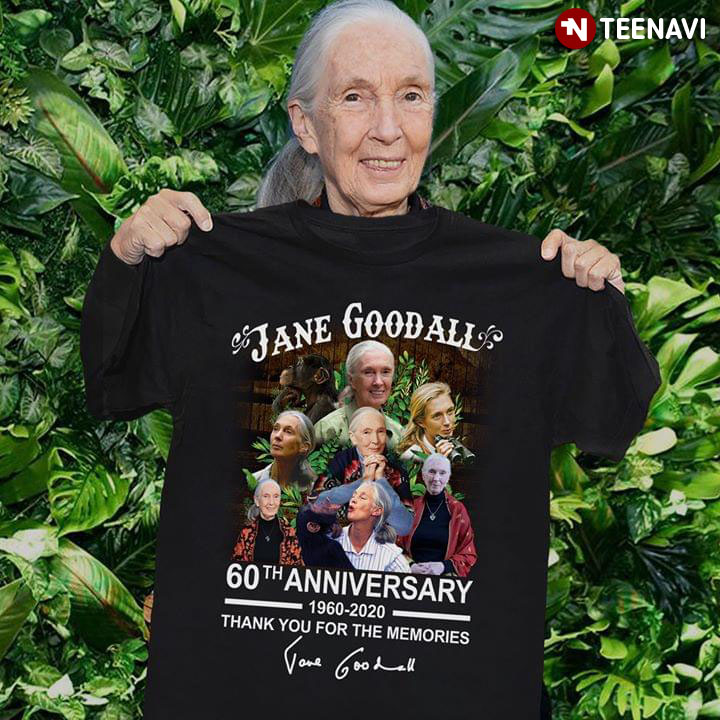 Jane Goodall 60th Anniversary Thank You For The Memories Signature