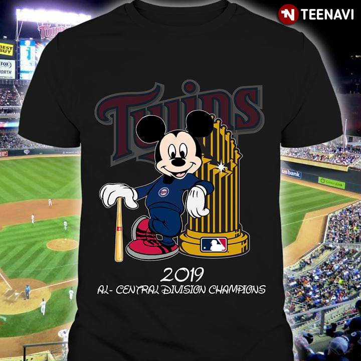 Mickey Mouse Minnesota Twins 2019 AL-Central Division Champions