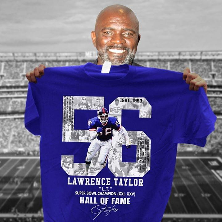 Lawrence Taylor Super Bowl Champion Hall Of Fame Signature