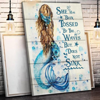 Funny Mermaid She Has Been Tossed By The Waves But Does Does Not Sink