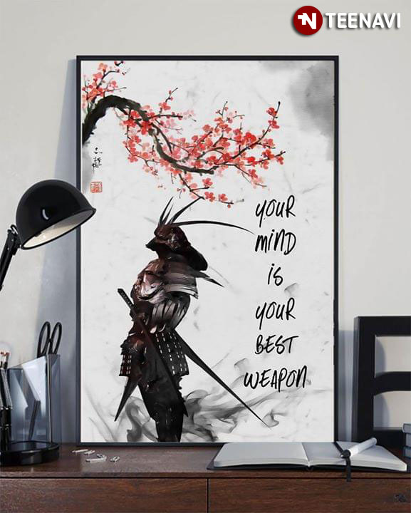 Samurai Under Sakura Tree Your Mind Is Your Best Weapon