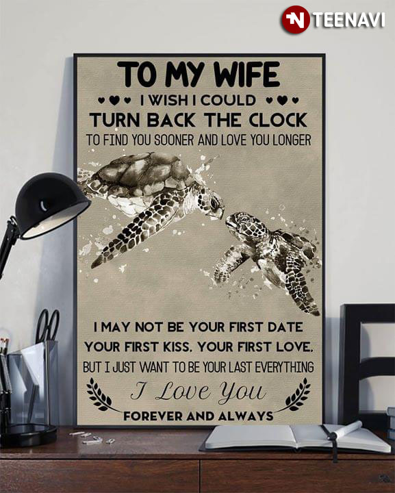 Turtles To My Wife I Wish I Could Turn Back The Clock To Find You Sooner And Love You Longer
