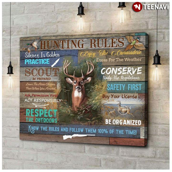 Funny Hunting Rules Silence Is Golden Enjoy The Camaraderie