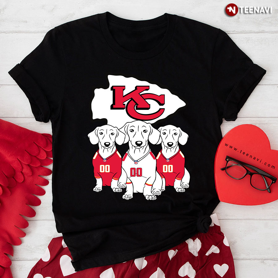 Kansas City Chiefs Dachshund Dogs T-Shirt
