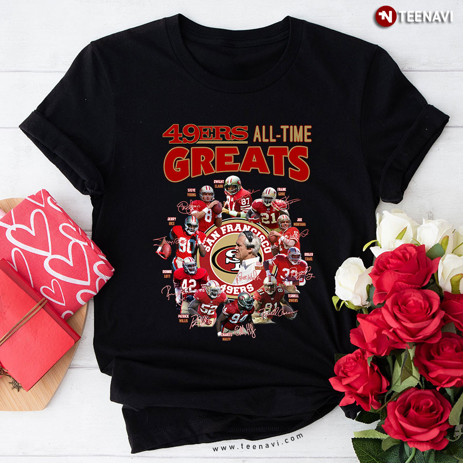 San Francisco 49ers Members All-Time Greats T-Shirt